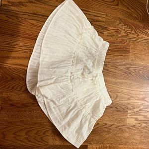 white shorts that look like a skirt when wearing